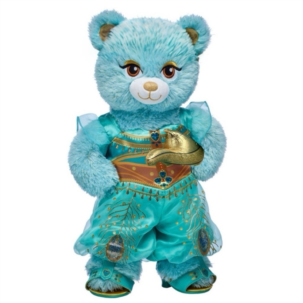 Build A Bear Disney Aladdin Princess Jasmine Plush Stuffed Bear Outfit Shoes EUC